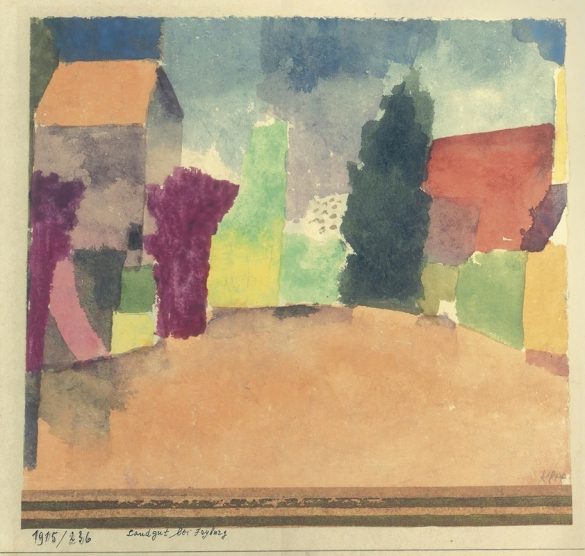 Landgut Bei Fryburg (Dom wiejski w pobliżu Fryburga) (1915)
