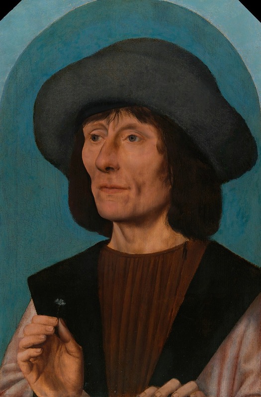 Quentin Matsys - Portret mężczyzny w różu (1500-10)