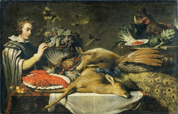 Scena spiżarni z kartką (prawdopodobnie 1612)