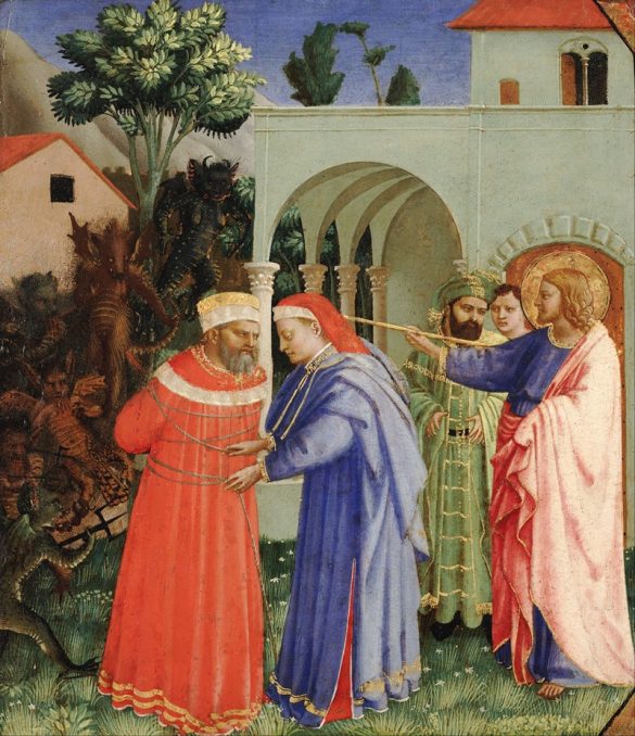 Apostoł Jakub Większy uwalniający maga Hermogenesa (około 1426 r.)