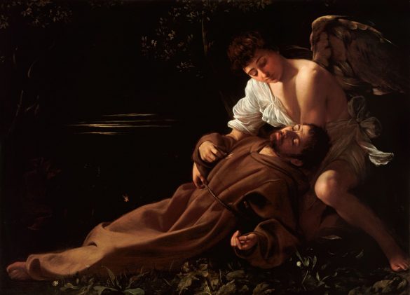 Caravaggio - Święty Franciszek z Asyżu w ekstazie