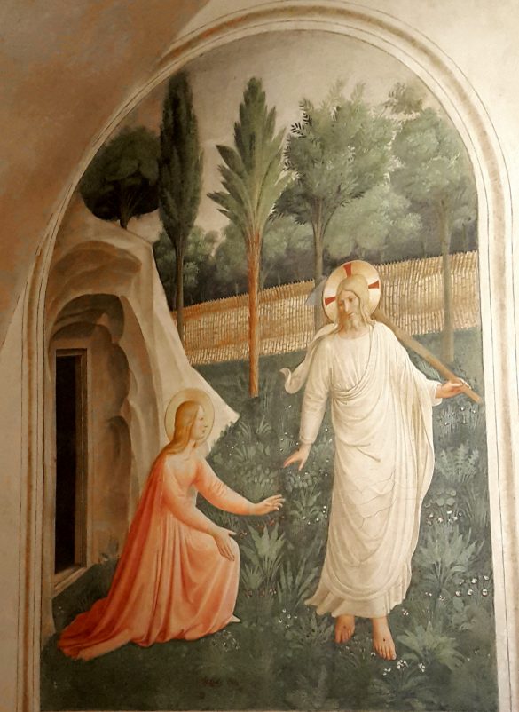 Jezus i Maria Magdalena - Fresk w celi zakonnej w San Marco, Florencja