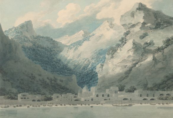John Robert Cozens - Cetara nad Zatoką Salerno (1790)