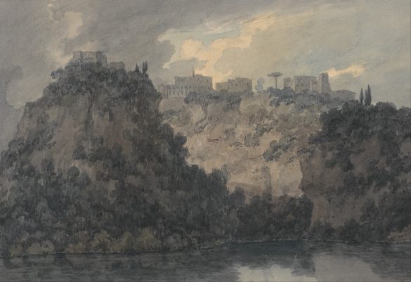 John Robert Cozens - Na jeziorze Nemi