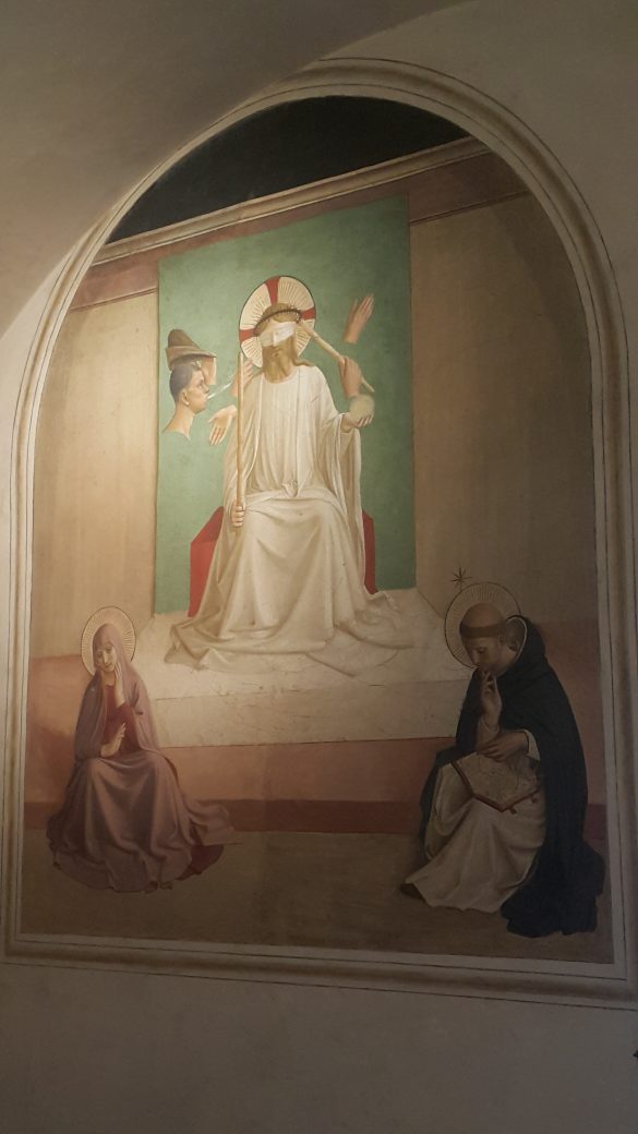 Kontemplacja męki Chrystusa - fresk w jednej z celi zakonnej San Marco, Florencja