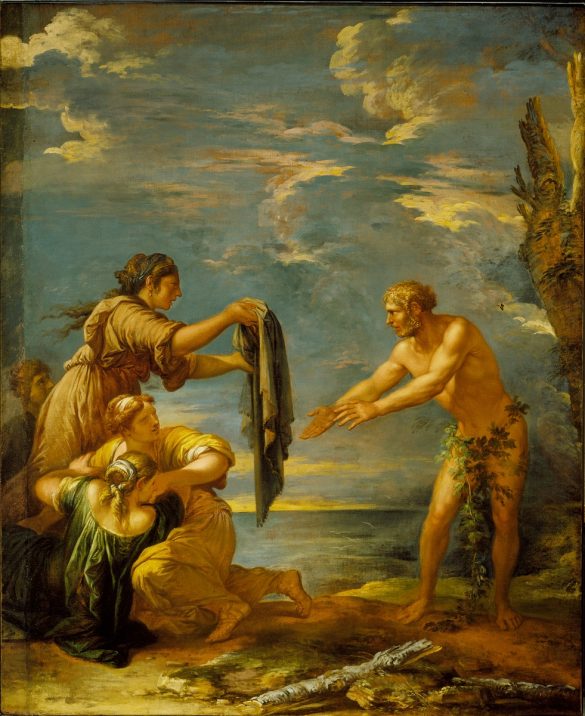 Odyseusz i Nausicaa – Salvator Rosa