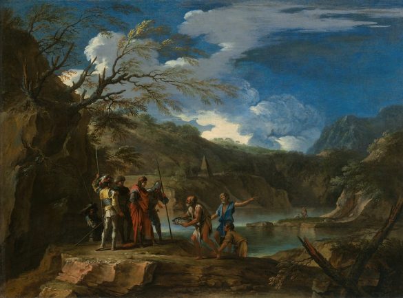 Polikrates i rybak (ok. 1664)