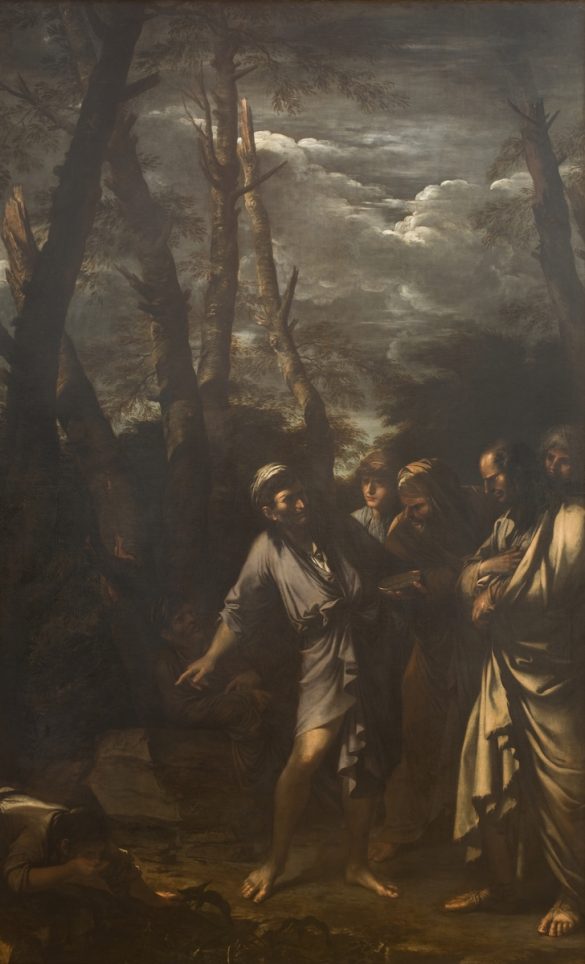 Salvator Rosa - Diogenes wyrzucający swój kubek do picia