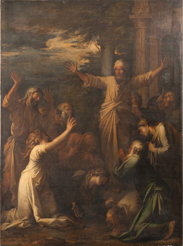 Salvator Rosa - Jonasz głosi mieszkańcom Niniwy
