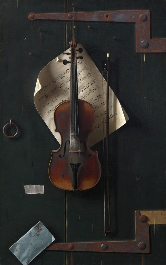 William Harnett - Stare skrzypce (1886)