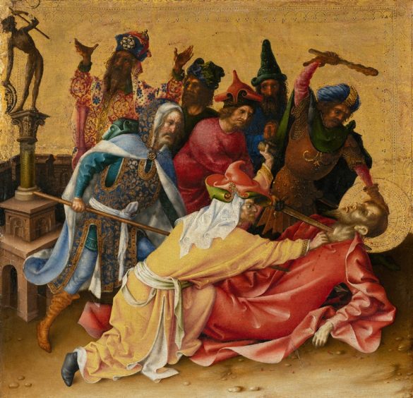 Stefan Lochner - Męczeństwo św. Tomasza (po 1435 r.)