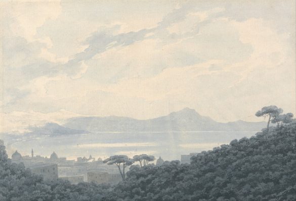 Zatoka Neapolitańska z Capodimonte we Włoszech