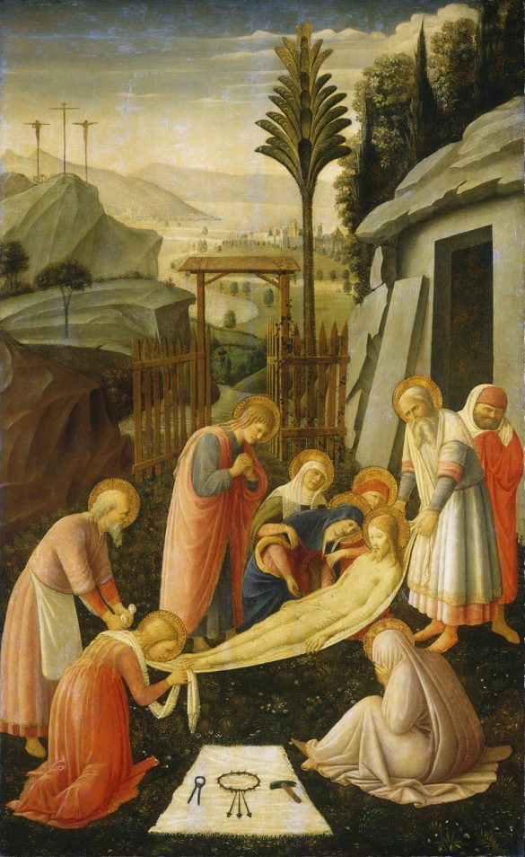 Złożenie Chrystusa do grobu (ok. 1450)