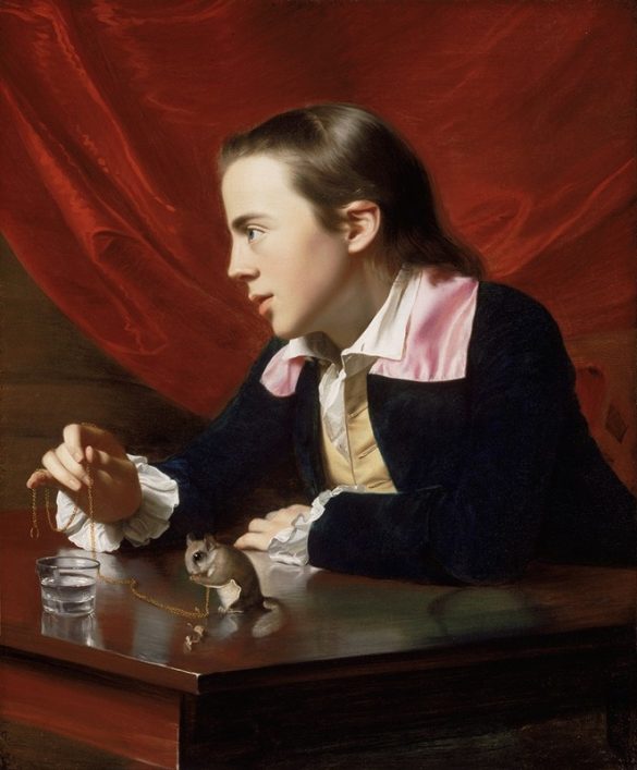 Chłopiec z latającą wiewiórką (Henry Pelham) (1765)
