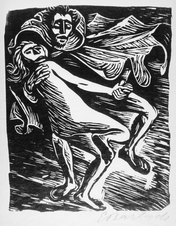 Faust tańczący z młodą czarownicą – Ernst Barlach
