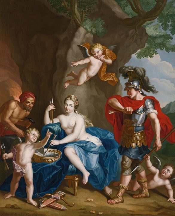 Mars, Wenus i Wulkan; Kuźnia Wulkana (1754)