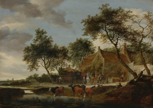 Salomon van Ruysdael - Wodopoje (1660)