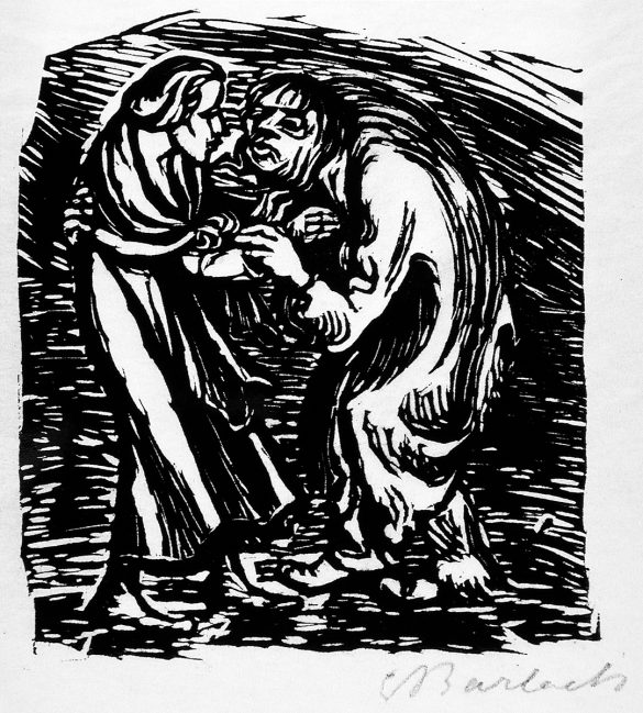 Uczciwy człowiek musi iść i żebrać – Kummer i Elise – Ernst Barlach