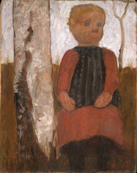Dziewczyna w czerwonej sukience (ok. 1905 r.)
