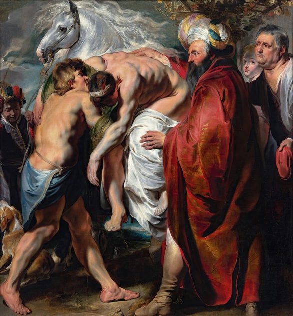 Jacob Jordaens - Dobry Samarytanin (C.1616)
