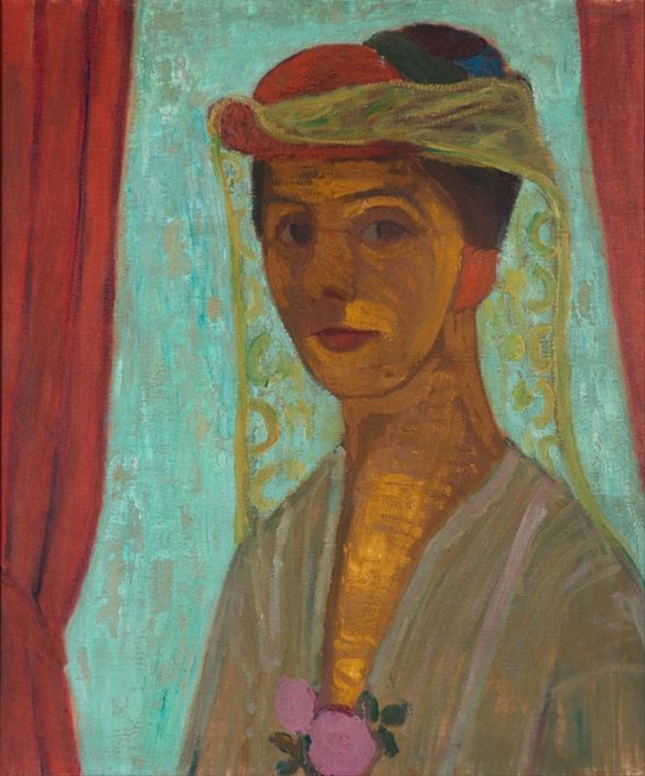 Paula Modersohn-Becker - Autoportret w kapeluszu i welonie