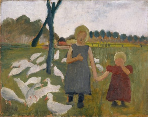 Paula Modersohn-Becker - Dzieci z gęsiami (ok. 1901)