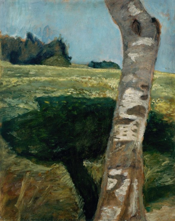 Paula Modersohn-Becker - Pień brzozy (około 1902-1903)