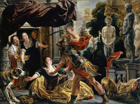 Ulisses Grożący Circe (około 1630-35)