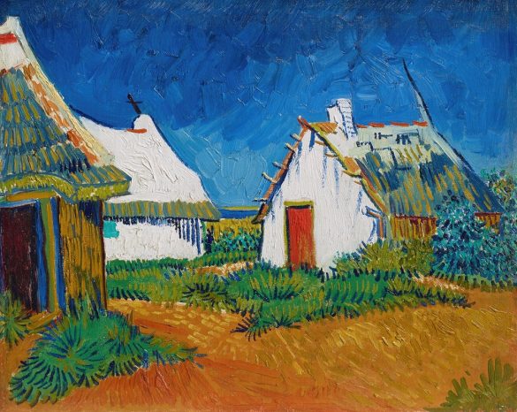 Trzy białe domki w Saintes-Maries (1888)