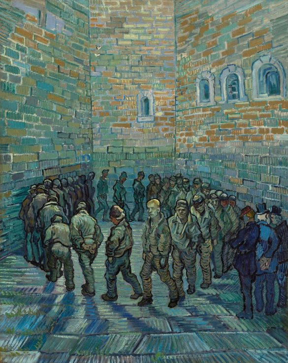 Vincent van Gogh, Ćwiczący więźniowie (1890)