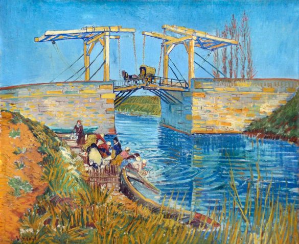 Vincent van Gogh, Most Langlois w Arles z kobietami w trakcie prania (1888)