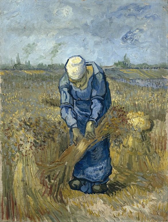 Wieśniaczka wiążąca snopy(Millet)