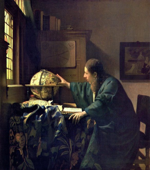 Astronom Johannesa Vermeera (ok. 1668)