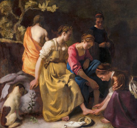 Diana i jej nimfy (ok. 1653–1654) autorstwa Johannesa Vermeera
