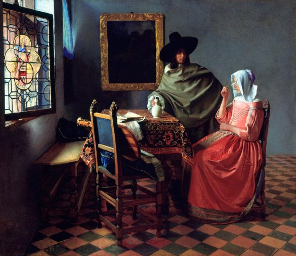 Kieliszek wina (ok. 1658–1660) Johannesa Vermeera