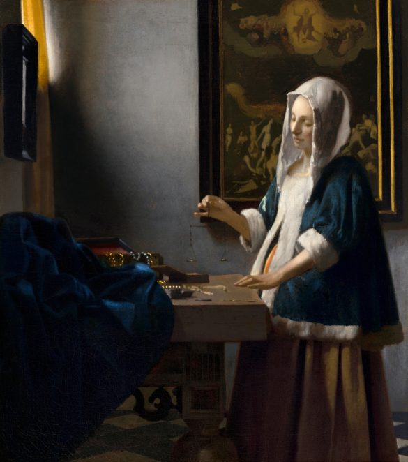 Kobieta trzymająca wagę (ok. 1664)