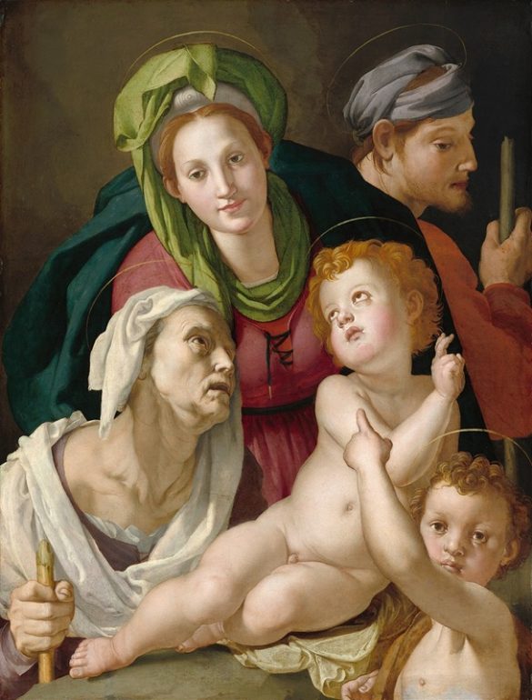 Agnolo Bronzino - Święta Rodzina (ok. 1527-1528)