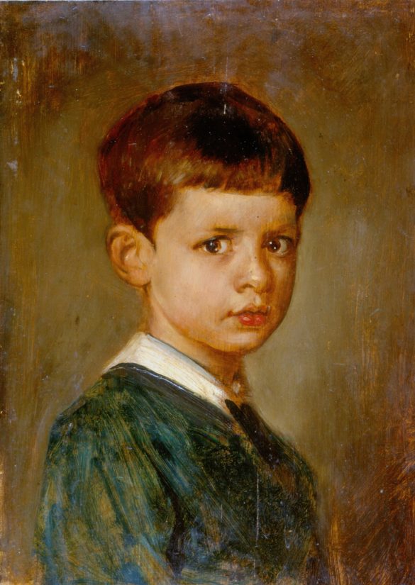Franz von Lenbach - Portret z dzieciństwa następcy tronu Bawarii Ruprechta (1874)
