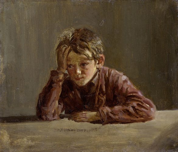 George, brat artysty, siedzący przy stole (1854)