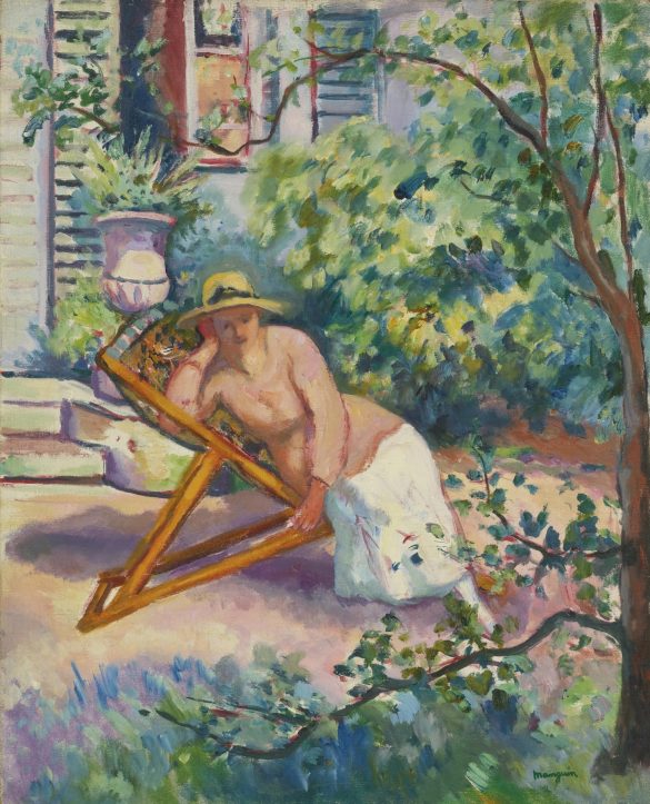 Jeanne w ogrodzie Neuilly