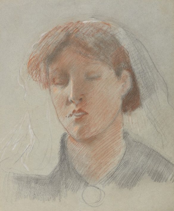 Żona artysty Emma w dniu ślubu (1853)