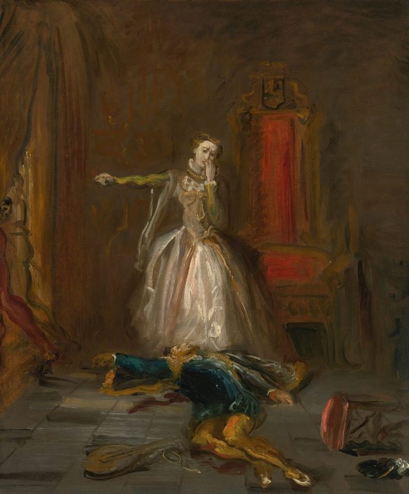 Théodore’a Chassériau - Mary Stuart przysięga zemstę