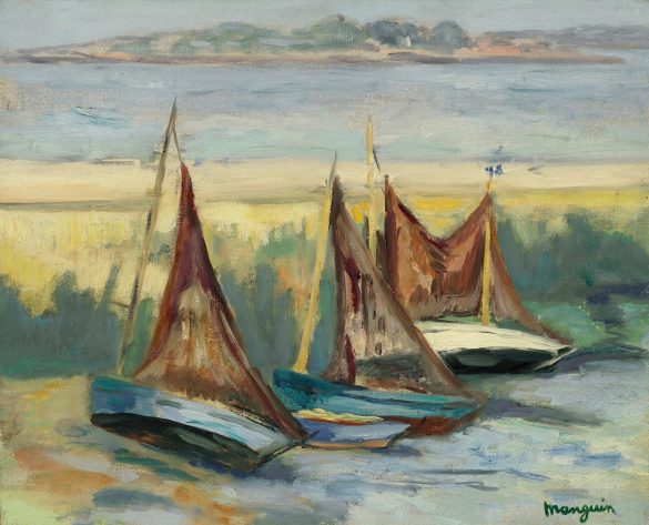 Żaglówki w czasie odpływu (1931)