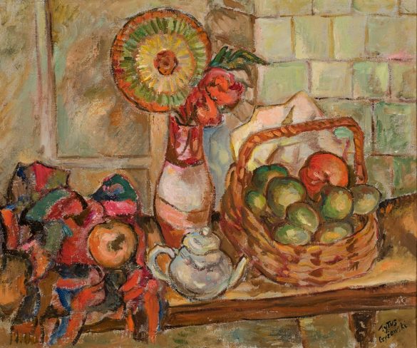 Tytus Czyżewski - Martwa natura z koszem (1930)