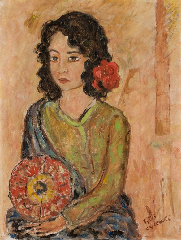 Portret dziewczynki z wachlarzem (przed 1939)