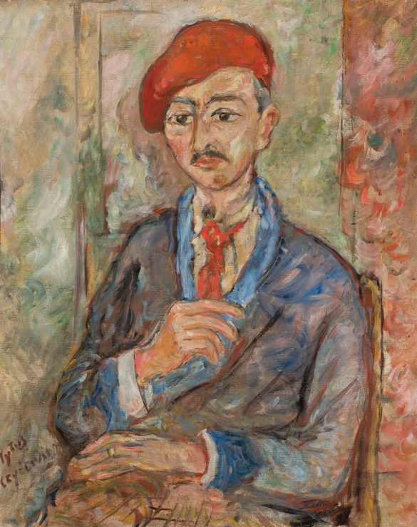 Portret mężczyzny w czerwonym berecie (Władysław Piasecki) (1932)