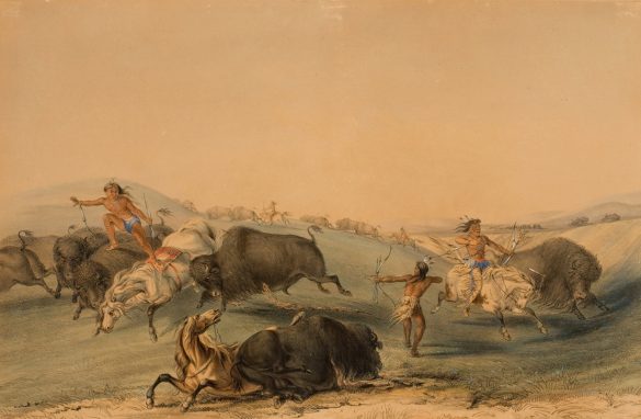 Polowanie na bizony, pościg (1844) Polowanie na bizony, pościg (1844)