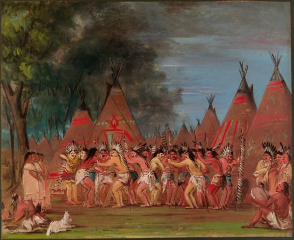 Taniec wodzów, ujście rzeki Teton (1832-1833) Taniec wodzów, ujście rzeki Teton (1832-1833)
